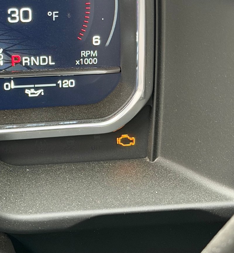 Check engine light at Garry's