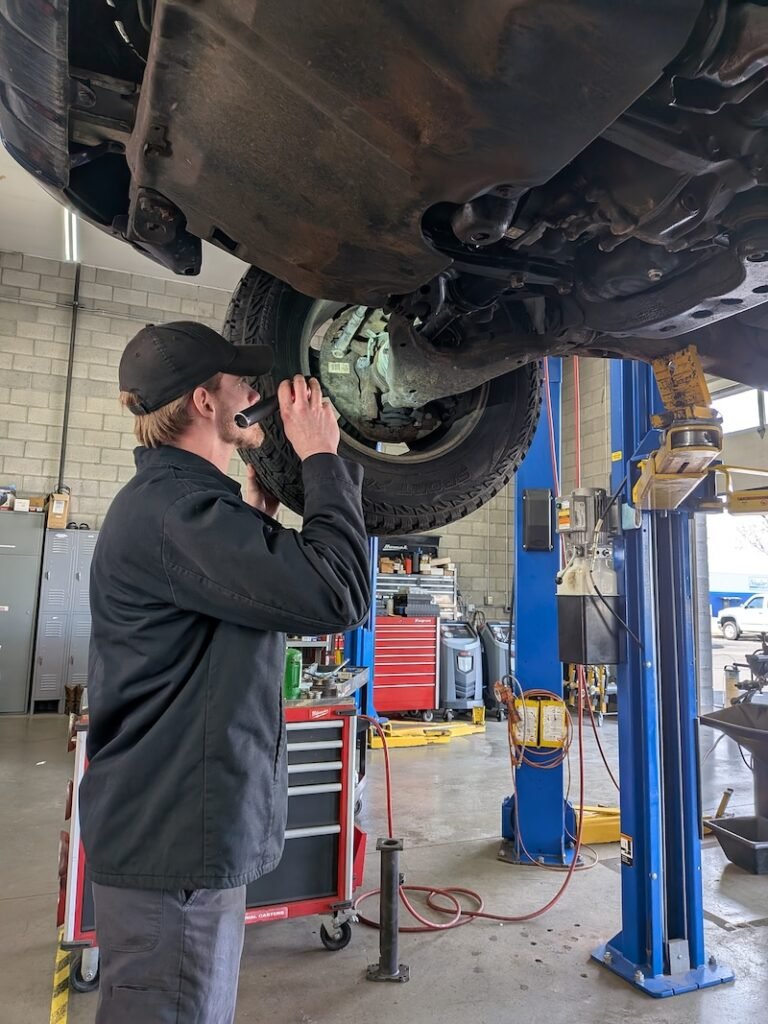 Garry's Automotive Tech doing a pre-purchase vehicle inspection