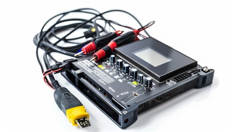 Transmission diagnostic equipment for diagnosing transmission issues isolated on white background --ar 16:9 Job ID: 12312559-8534-46a7-803c-5b6b534c3b38